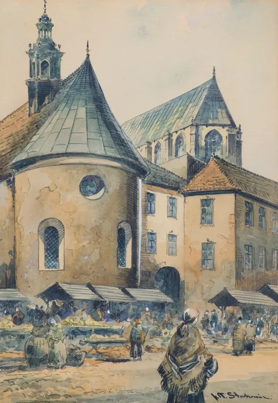 Władysław Chmieliński (Stachowicz), TARG NA MAŁYM RYNKU W KRAKOWIE, LATA 1936-1939