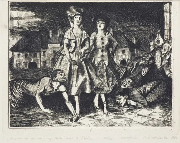 Małgorzata Leszczewska-Włodarska, Zaczarowane miasto II, 1992