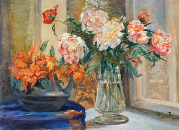 Maurycy Trębacz, MARTWA NATURA Z PIWONIAMI