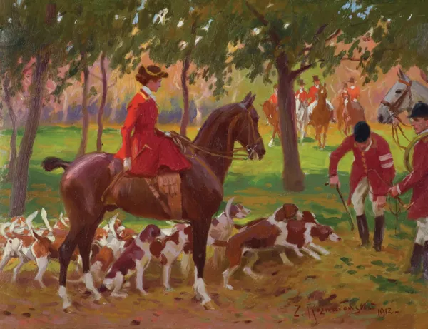 Zygmunt Rozwadowski, PRZED POLOWANIEM, 1912