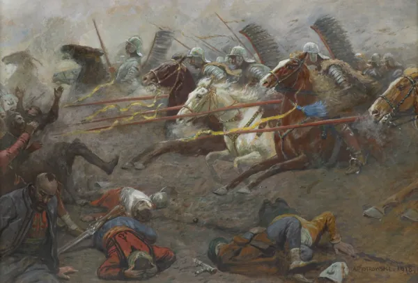 Antoni Piotrowski, HUSARIA W NATARCIU, 1918