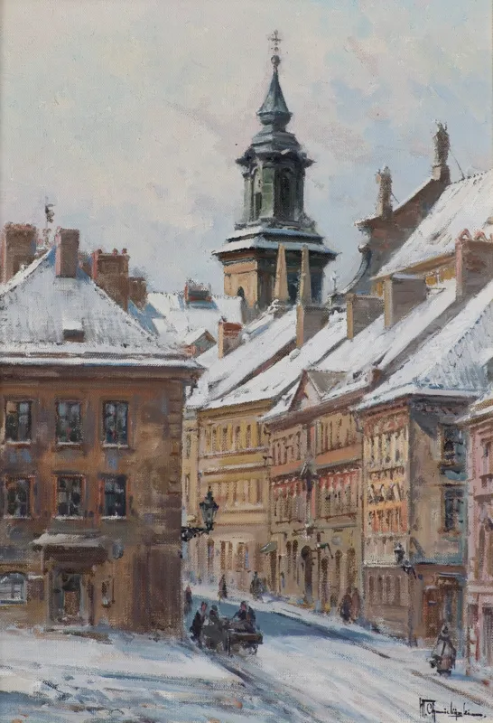 Władysław Chmieliński (Stachowicz), WARSZAWA. WIDOK ULICY MOSTOWEJ