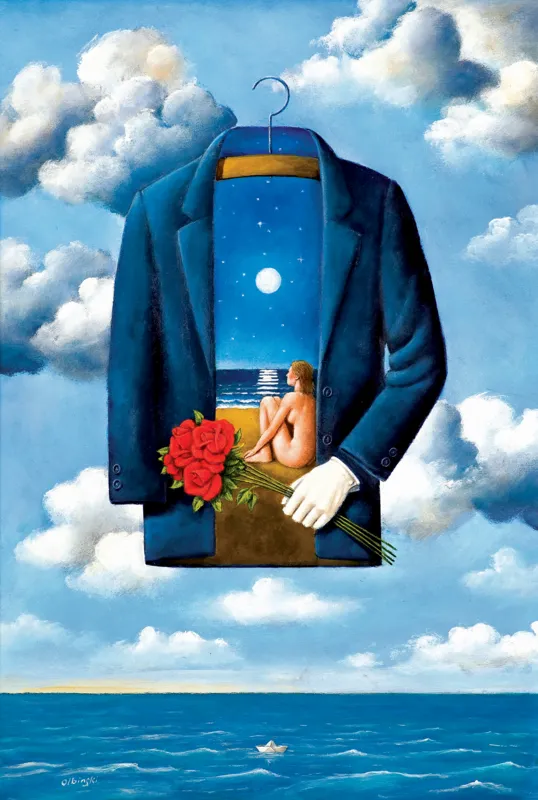 Rafał Olbiński, SAMOTNOŚĆ PRZY PEŁNI KSIĘŻYCA, 2020