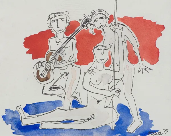 Otto Axer, CHŁOPIEC Z GITARĄ, 1973