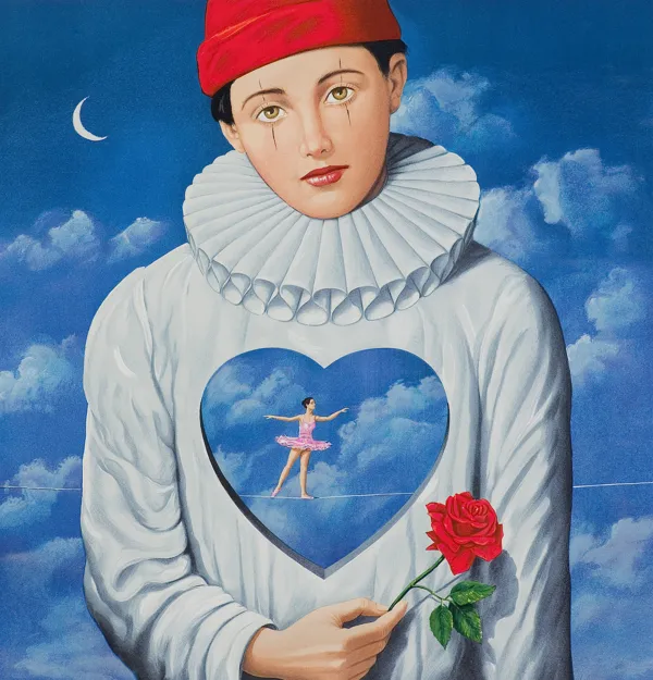 Rafał Olbiński, PIERROT Z RÓŻĄ