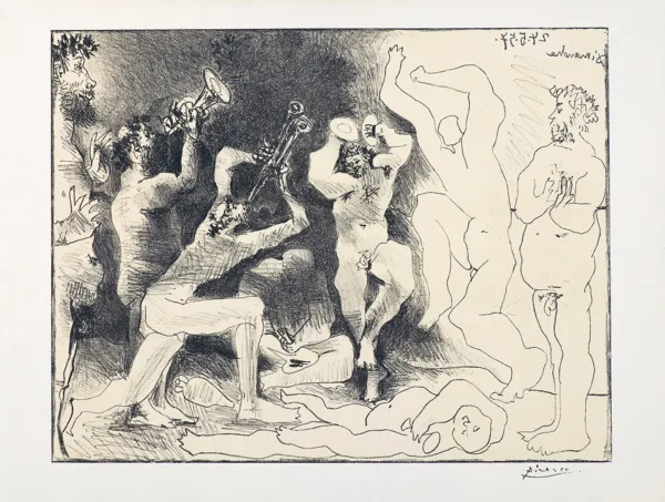 Pablo Picasso, TANIEC FAUNÓW, 1957