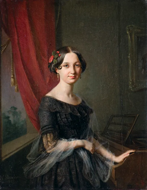 Józef Simmler, PORTRET JÓZEFY SŁUGOCKIEJ, 1847