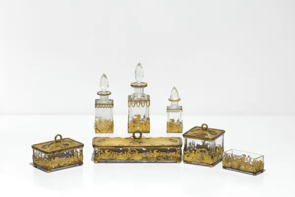 Bracia Łopieńscy, GARNITUR NA TOALETKĘ, ok. 1900