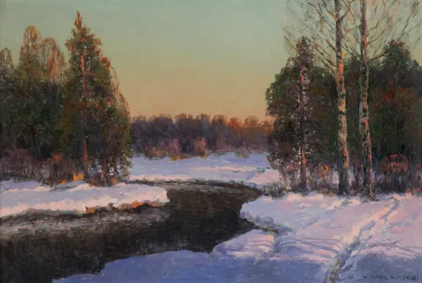 Wiktor Korecki, RZEKA W ZIMOWYM PEJZAŻU