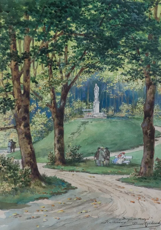 Tadeusz Rybkowski, DROGA DO ŹRÓDŁA MARYSI W TRUSKAWCU, 1909