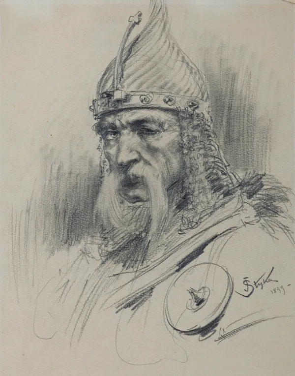 Jan Styka, SZKIC DO OBRAZU "PRZYSIĘGA WITOLDA", 1899
