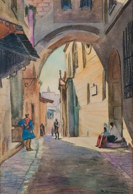 Maks  Haneman, ULICA ECCE HOMO W JEROZOLIMIE, PRZED 1930