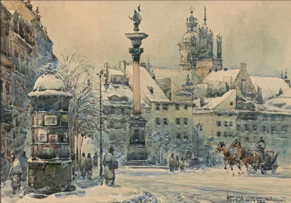 Władysław Chmieliński (Stachowicz), WIDOK NA KOLUMNĘ ZYGMUNTA, PRZED 1947