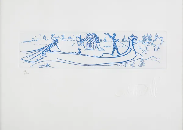 Salvador Dali, WIZJA WENECJI, 1976