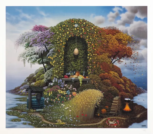 Jacek Yerka, Trzy pory roku, 2001