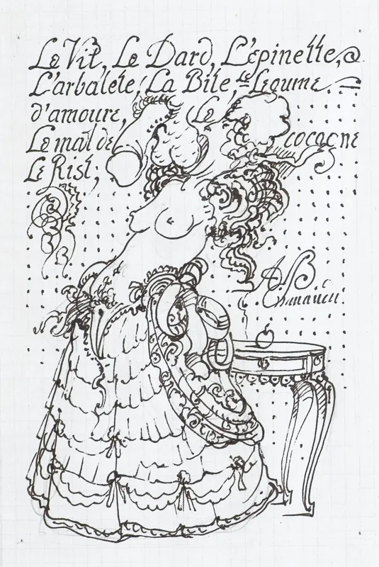 Franciszek Starowieyski, NIEBEZPIECZNE ZWIĄZKI - PROJEKT  ILUSTRACJI