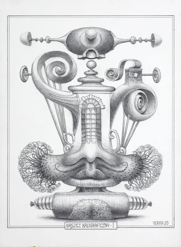 Jacek Yerka, GĄSZCZ KALIGRAFICZNY - I, 2020