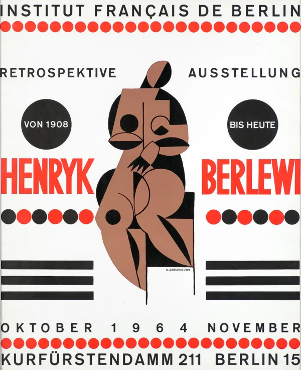 Henryk Berlewi, Plakat wystawy "Retrospektive...", 1964