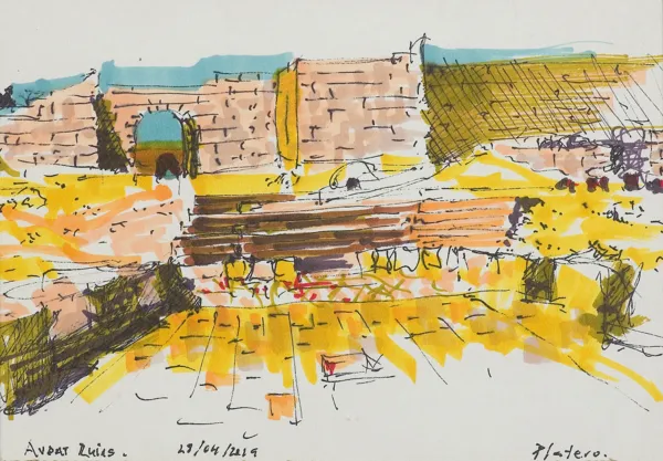 Miguel Platero, Ruiny w Avdat, 2019