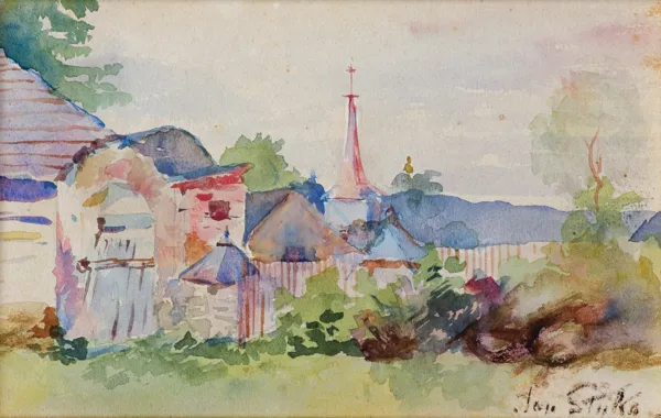 Jan Styka, PEJZAŻ, 1902