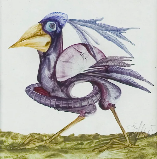 Stanisław Jerzy Suder, Z cyklu „Ptaki-Cudaki”, 1985