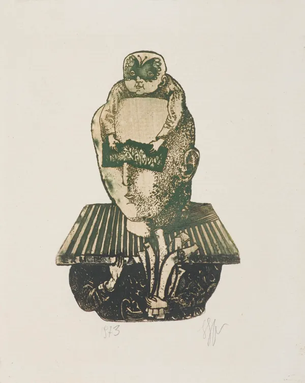 Stasys Eidrigevičius, Ex Libris A. Pusarausko, 1973