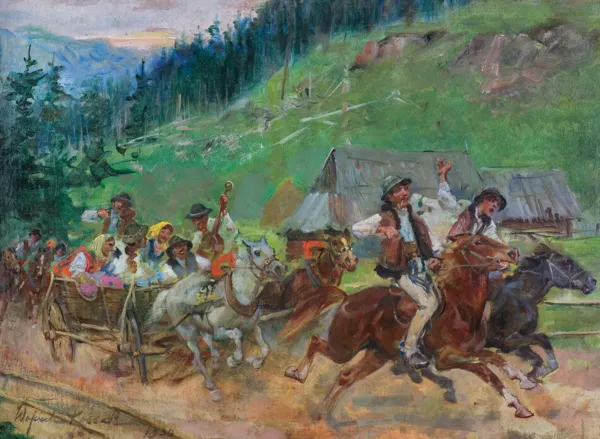 Wojciech Kossak, WESELE GÓRALSKIE, 1938-1942