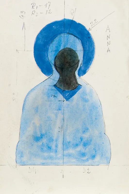 Jerzy Nowosielski, ŚW. ANNA, ok. 1982