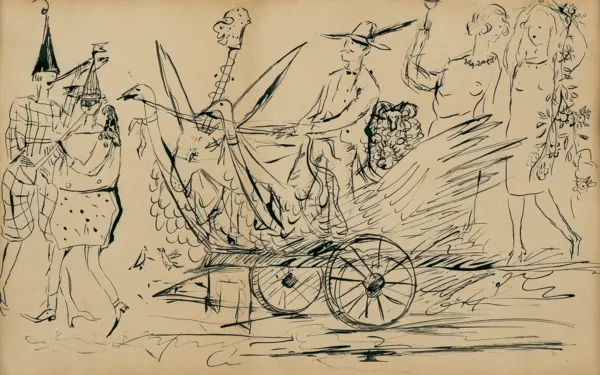 Tadeusz Makowski, POCHÓD KARNAWAŁOWY, OK. 1920