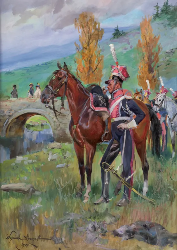 Wojciech Kossak, SZWOLEŻER GWARDII POLSKIEJ POD SOMOSIERRĄ, 1907