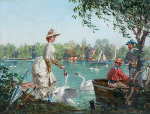 Paweł Merwart, KARMIĄCA ŁABĘDZIE