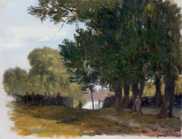 Józef Brandt, PEJZAŻ, ok. 1870-1875