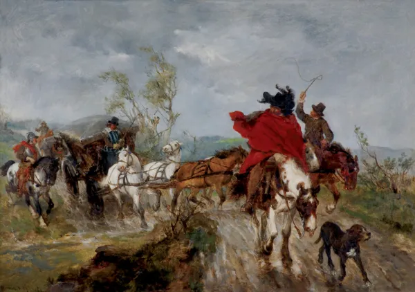 Wilhelm Carl  Räuber, UCIECZKA PRZED BURZĄ, 1879