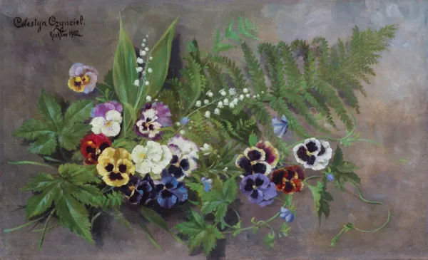 Celestyn Czynciel, BUKIET KWIATÓW, 1902