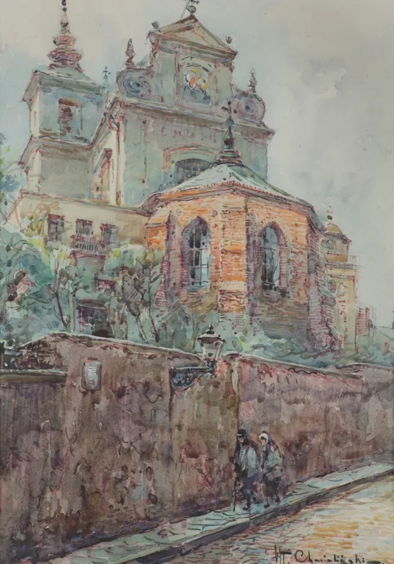 Władysław Chmieliński (Stachowicz), WIDOK NA KOŚCIÓŁ ŚW. ANNY, przed 1939