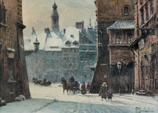 Władysław Chmieliński (Stachowicz), WIDOK NA RYNEK STAREGO MIASTA W WARSZAWIE