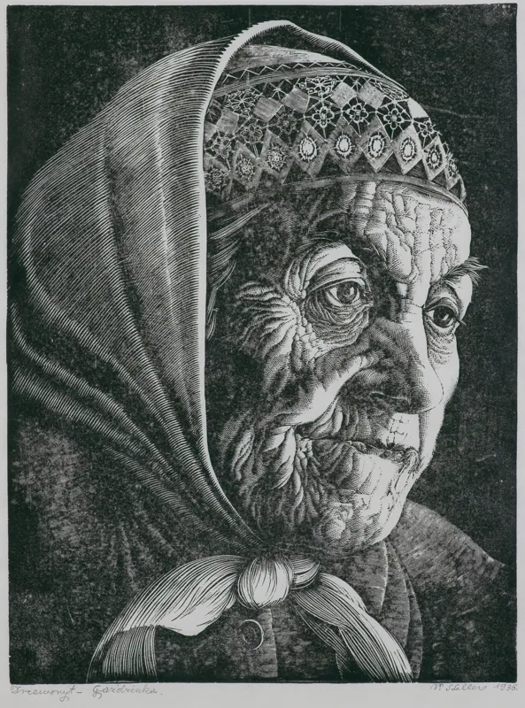 Paweł  Steller, GAŹDZINKA, Z TEKI „TYPY POLSKIE”, 1936