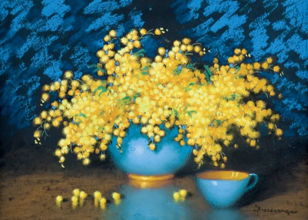 Marian Szczerbiński, MARTWA NATURA Z MIMOZAMI