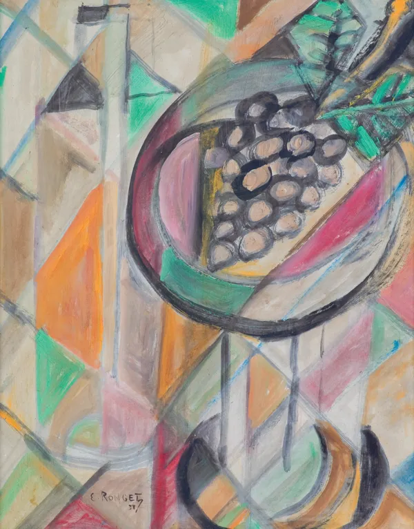 Elisabeth Ronget, MARTWA NATURA Z WINOGRONAMI, 1938