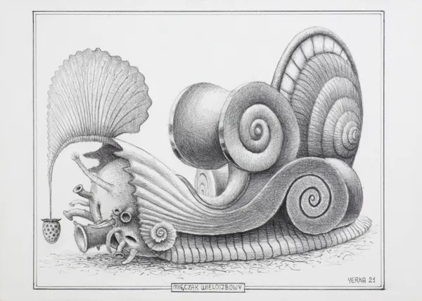 Jacek Yerka, MIĘCZAK WIELOIZBOWY, 2021