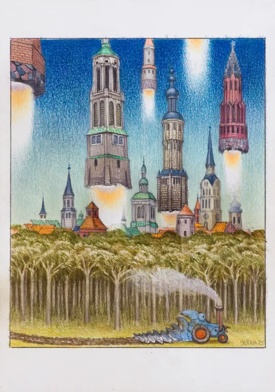 Jacek Yerka, Pielgrzymka na Marsa, 2021