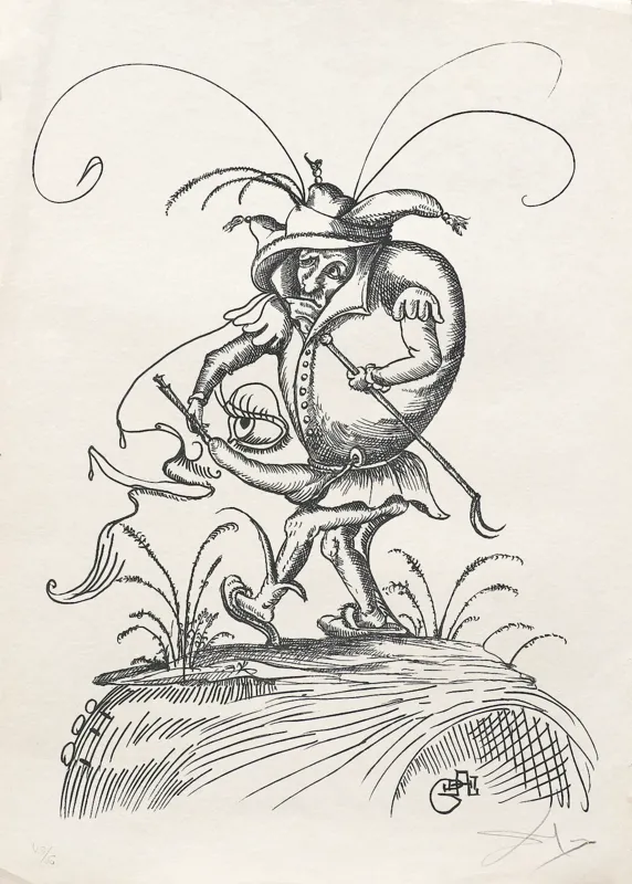 Salvador Dali, Z teki „Zabawne sny Pantagruela”, 1973