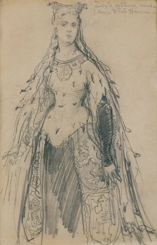 Jan Matejko, JUDYTA PRZEMYŚLIDKA,   ŻONA WŁADYSŁAWA HERMANA