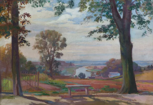 Ignacy Pieńkowski, PEJZAŻ Z ZAKOLEM RZEKI