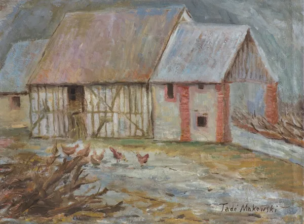 Tadeusz Makowski, STARA ZAGRODA W NORMANDII, ok. 1926-1927