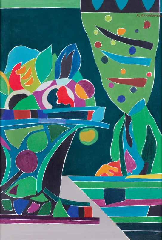 Kazimierz Ostrowski, MARTWA NATURA NA ZIELONYM TLE