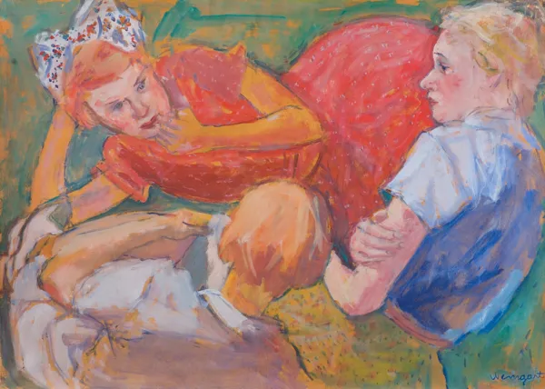 Joachim Weingart, DYSKUSJA NA TRAWIE, lata 30. XX w.