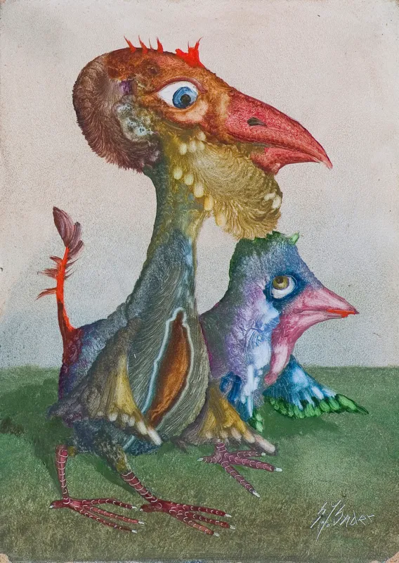 Stanisław Jerzy Suder, PARA PTAKÓW, Z CYKLU „PTAKI-CUDAKI”