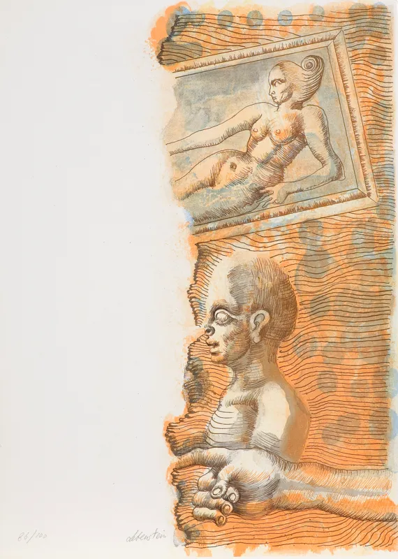 Jan Lebenstein, Kompozycja z obrazem, 1972