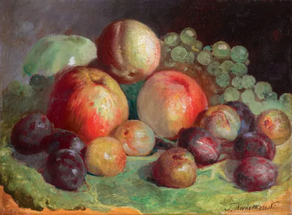Teofil Kwiatkowski, MARTWA NATURA Z OWOCAMI, ok. 1888